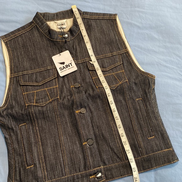 Sa1nt Kevlar Denim Riding Vest. NWT - Picture 7 of 7
